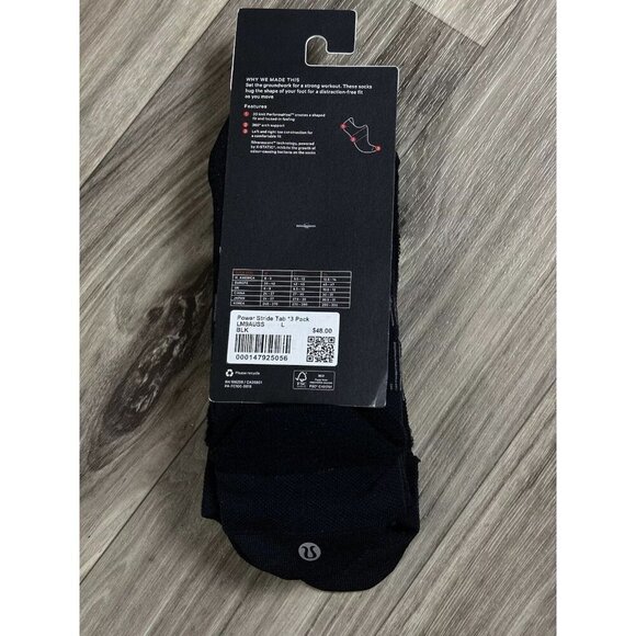 Training Power Stride Tab Length (3 Pack) - Black - Picture 2 of 3